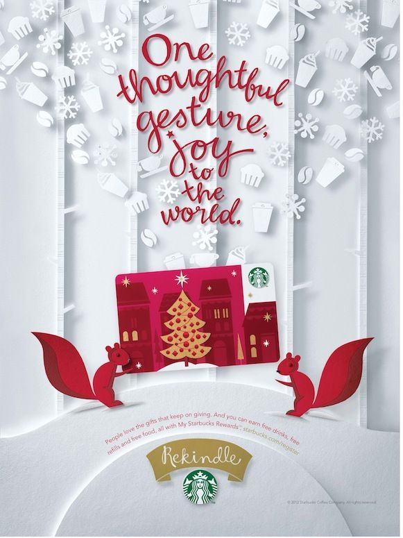 Starbucks Christmas 2012 printed ad campaign_