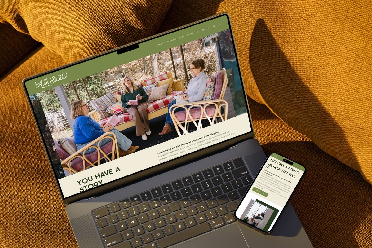 Shine2Inspire website design mockup on laptop, tablet, and phone.